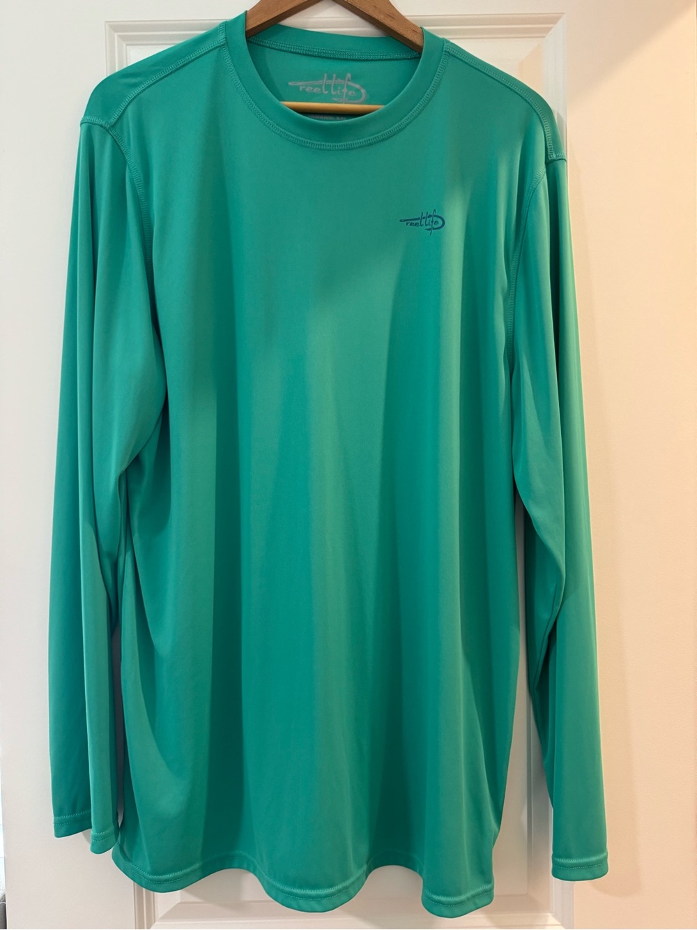 Men's Long-Sleeve Swim Rash Guard - Teal